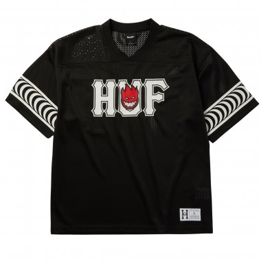 HUF X SPITFIRE END ZONE JERSEY BLACK