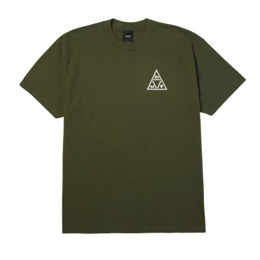 HUF TRIPLE TRIANGLE TEE SURPLUS GREEN/WHITE