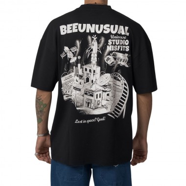 BEE UNUSUAL STUDIO MISFITS OVERSIZED T-SHIRT BLACK