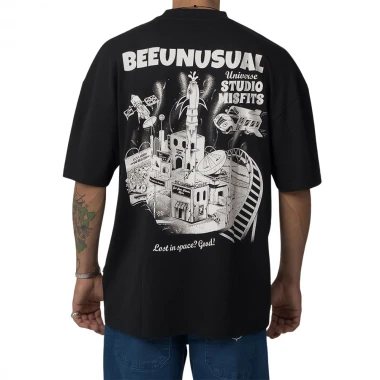 BEE UNUSUAL STUDIO MISFITS OVERSIZED T-SHIRT BLACK