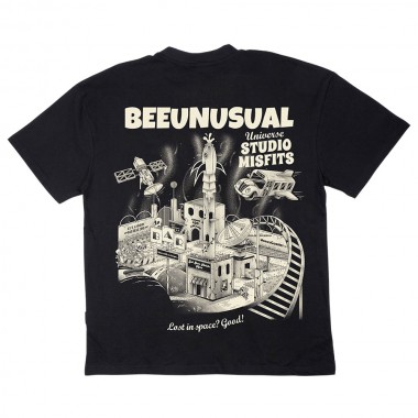 BEE UNUSUAL STUDIO MISFITS OVERSIZED T-SHIRT BLACK