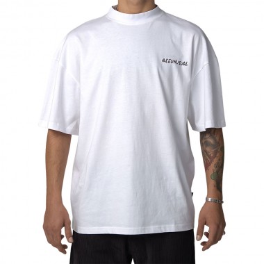BEE UNUSUAL LAST CALL OVERSIZED T-SHIRT CLOUD FARE WHITE