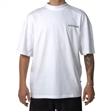 BEE UNUSUAL LAST CALL OVERSIZED T-SHIRT CLOUD FARE WHITE