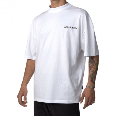 BEE UNUSUAL LAST CALL OVERSIZED T-SHIRT CLOUD FARE WHITE