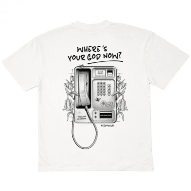 BEE UNUSUAL LAST CALL OVERSIZED T-SHIRT CLOUD FARE WHITE