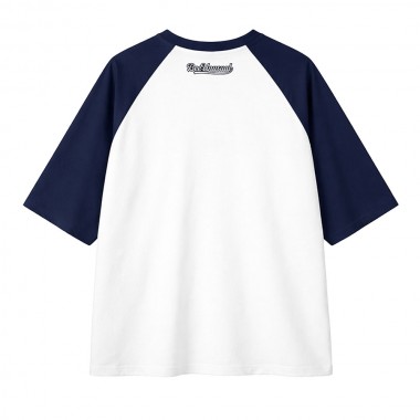 BEE UNUSUAL SWEET BUT DANGEROUS OVERSIZED T-SHIRT WHITE/BLUE