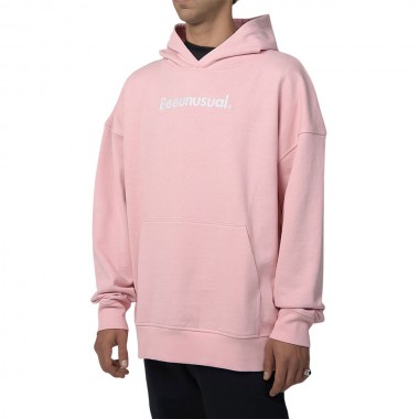 BEE UNUSUAL CORE EXTRA HEAVY HOODIE BUBBLEGUM