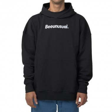 BEE UNUSUAL CORE EXTRA HEAVY HOODIE BLACK