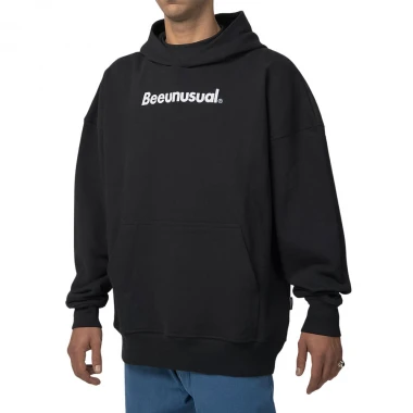 BEE UNUSUAL CORE EXTRA HEAVY HOODIE BLACK