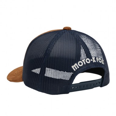 FOX CIRCA 74 SNAPBACK TRUCKER CAP AMBER SCARLET