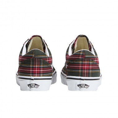 VANS OLD SKOOL SHOES TARTAN OIL GREEN