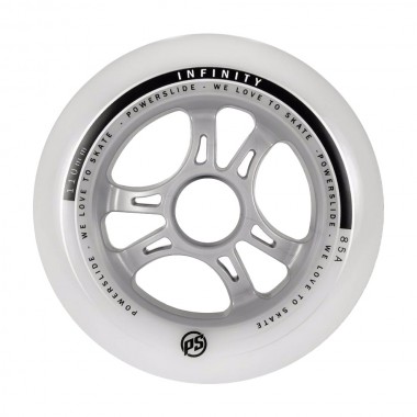 POWERSLIDE 110χιλ./85Α infinity ροδάκια - Μαύρο/Γκρι