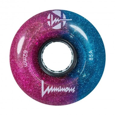 LUMINOUS Led Quads Wheels Galaxy 62mm/85A - Blue/Pink
