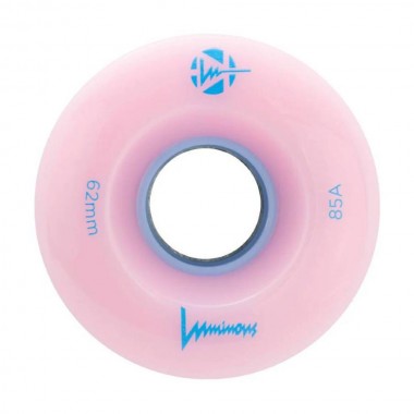 LUMINOUS Led Quads Wheels 62mm/85A - Pink/Light Blue
