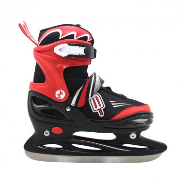 3K ADJUSTABLE K INLINE-ROLLER-ICE SKATES 3 IN 1 RED