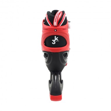 3K ADJUSTABLE K INLINE-ROLLER-ICE SKATES 3 IN 1 RED