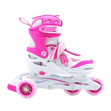 ΑΘΛΟΠΑΙΔΙΑ Αυξομειούμενα Inline/Roller Skates/Παγοπέδιλα, 3 σε 1, για Κορίτσια