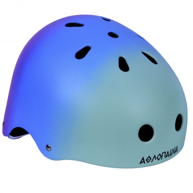 ATHLOPAIDIA Adjustable Racing Helmet - Green/Pink/Blue Gradient