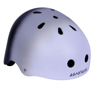 ATHLOPAIDIA Adjustable Racing Helmet - White/Grey/Black