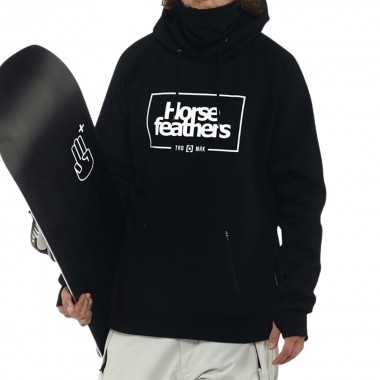 HORSEFEATHERS SHERMAN HOODIE BLACK