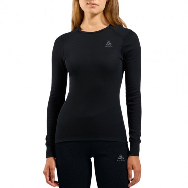 ODLO ACTIVE WARM ECO BL W THERMAL LS TOP CREWNECK BLACK
