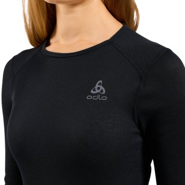 ODLO ACTIVE WARM ECO BL W THERMAL LS TOP CREWNECK BLACK