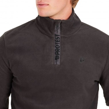 PROTEST PERFECTO 1/4 ZIP TOP DEEP GREY