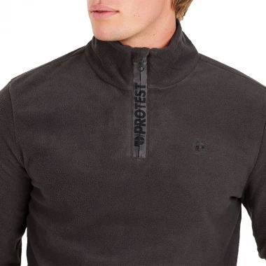 PROTEST PERFECTO 1/4 ZIP TOP DEEP GREY