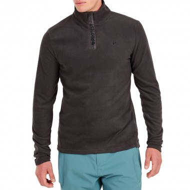 PROTEST PERFECTO 1/4 ZIP TOP DEEP GREY
