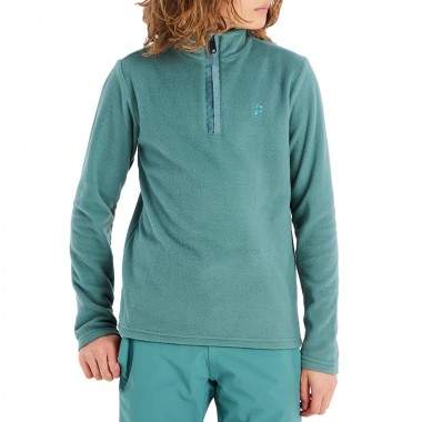 PROTEST PERFECTY JR 1/4 ZIP TOP ATLANTIC GREEN