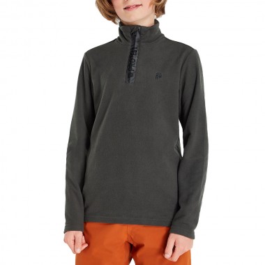 PROTEST PERFECTY JR 1/4 ZIP TOP DEEP GREY