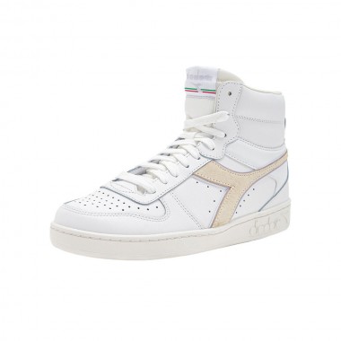 DIADORA MAGIC BASKET MID W SHOES WHITE/LILAC MARBLE