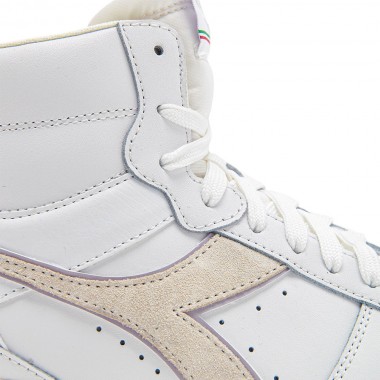 DIADORA MAGIC BASKET MID W SHOES WHITE/LILAC MARBLE