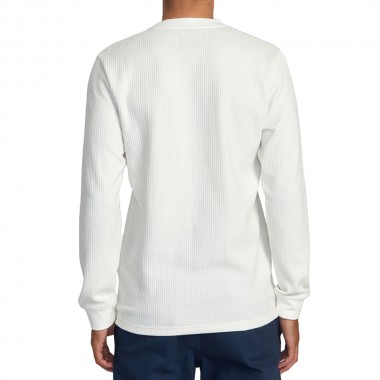 RVCA DAY SHIFT THERMAL LS TOP OFF WHITE