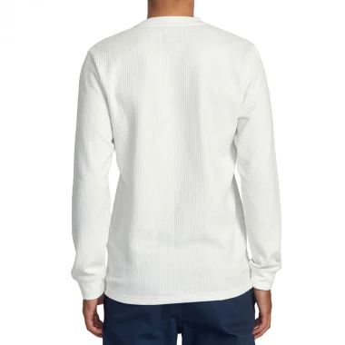 RVCA DAY SHIFT THERMAL LS TOP OFF WHITE