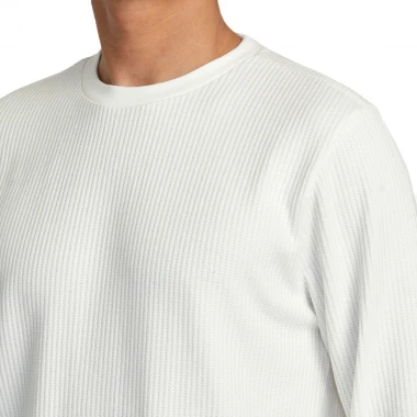 RVCA DAY SHIFT THERMAL LS TOP OFF WHITE