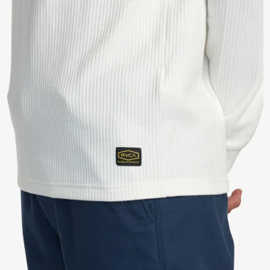 RVCA DAY SHIFT THERMAL LS TOP OFF WHITE