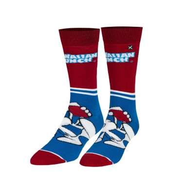ODD SOX HAWAIIAN PUNCH HALF STRIPE CREW SOCKS