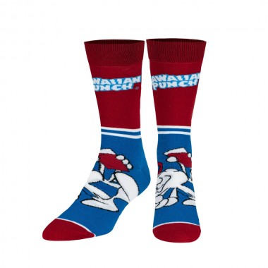 ODD SOX HAWAIIAN PUNCH HALF STRIPE CREW SOCKS