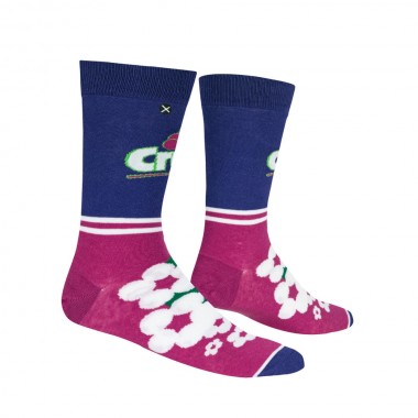 ODD SOX CRUSH GRAPE HALF STRIPE CREW SOCKS