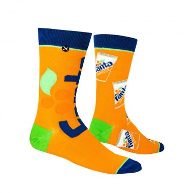 ODD SOX X FANTA ORANGE SPLIT CREW SOCKS