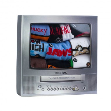 ODD SOX TV GIFT BOX 12 PACK CREW SOCKS