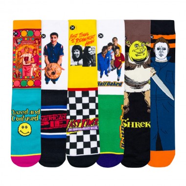 ODD SOX TV GIFT BOX 12 PACK CREW SOCKS