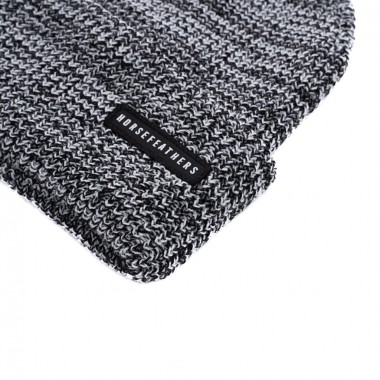 HORSEFEATHERS JAKE BEANIE BLACK/WHITE