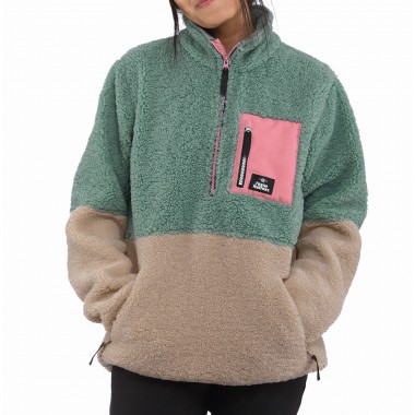 HORSEFEATHERS ELVIRA FLEECE SWEATSHIRT W FROSTY GREEN