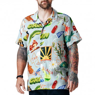 THE DUDES TREASURE TRAIL HAWAIIAN SHIRT MULTICOLOR