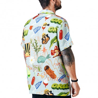THE DUDES TREASURE TRAIL HAWAIIAN SHIRT MULTICOLOR