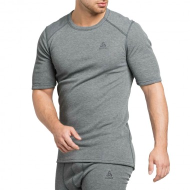ODLO ACTIVE WARM ECO BL THERMAL SS TOP CREWNECK GREY MEL.