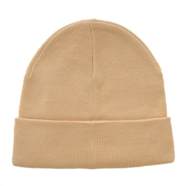 BEE UNUSUAL MONOCHROME BEANIE BEIGE