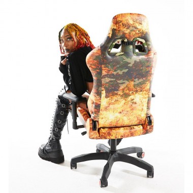 SPRAYGROUND FIRE CAMO GAMING CHAIR
